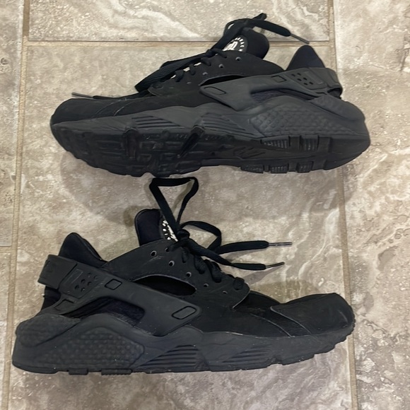 Nike Men’s Air Huarache Black Shoe Sz 8 - Picture 3 of 15